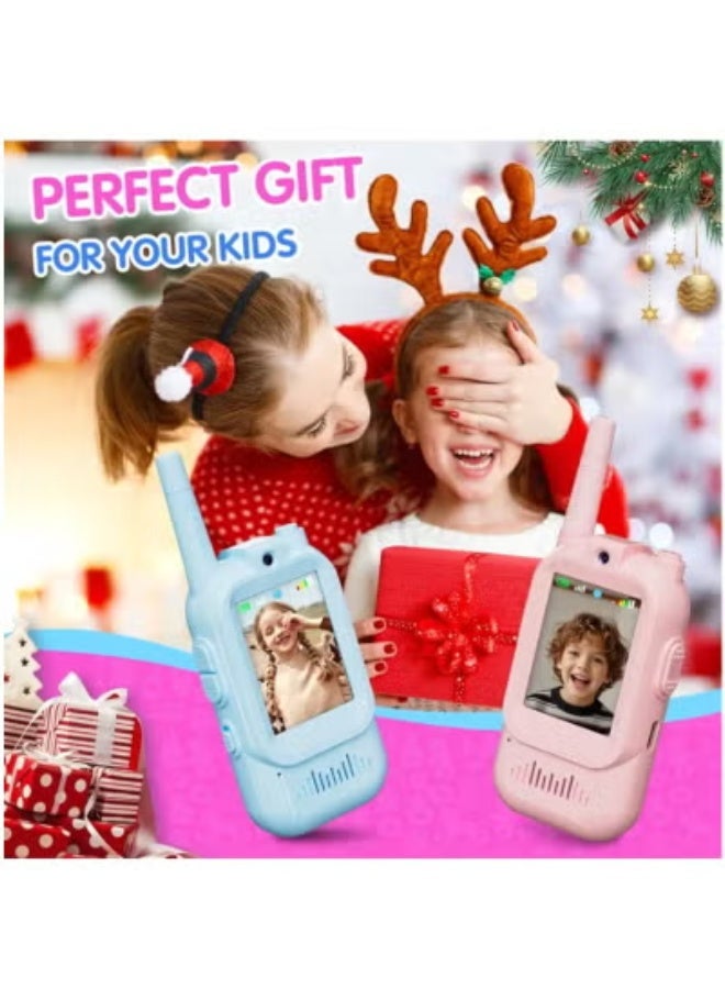 Eworld Kids Toy Video Walky Talky 2 Pack, HD Camera & Voice Changer, Rechargeable Long Range Communication Toy for Boys & Girls Ages 3–8, Outdoor Play & Gift Set - Image 3