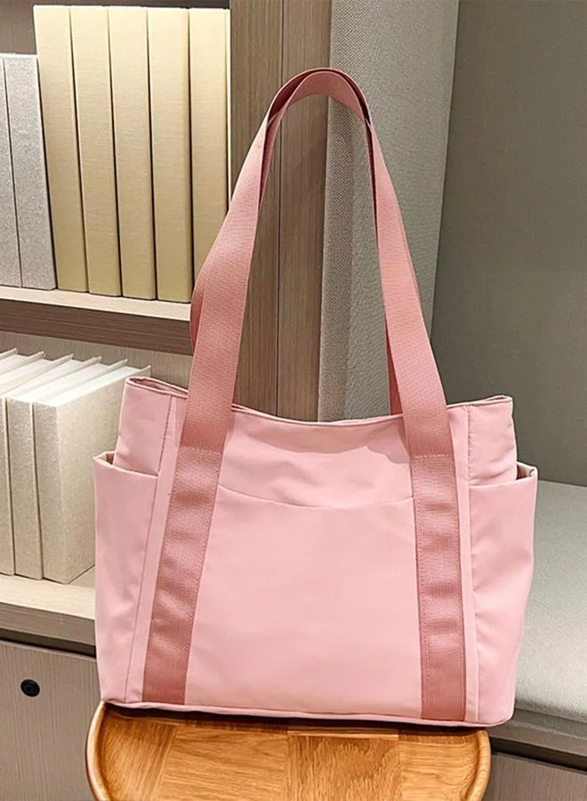 Take Two  Take Two Pink Solid Double Strap Tote Bag for Women | Best Price UAE
