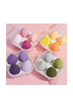 OASIS-TH Makeup Sponge Powder Puff Dry & Wet Combined Beauty Cosmetic Ball Foundation Powder Puff  With Box (Pack of 4)Random colour  - Image 5