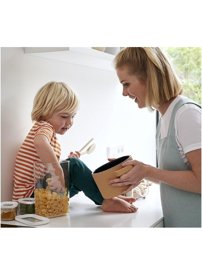 Mepal, MODULA 7 Piece Food Storage Box Set for Cereal or Pasta with 3 Transparent Lids, Airtight, BPA Free, 1 Set - Image 2