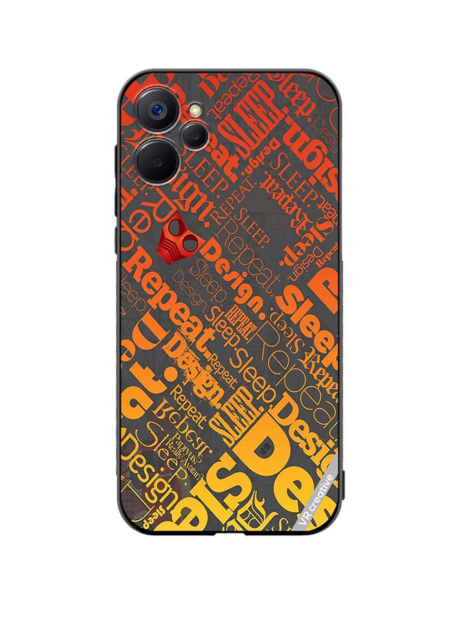 VR CREATIVE Protective Case Cover For Realme 9i 5G Sleep Repeat Design Multicolour - Image 1