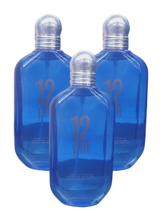EMYC 3 Pieces 12pm Blue Perfume For Men 100ml EDP - Image 1