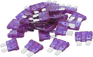 uxcell uxcell 30pcs Universal Medium Blade Style Fuse for Car Motorcycle Boat DC 5V-32V 3A Purple  - Image 1