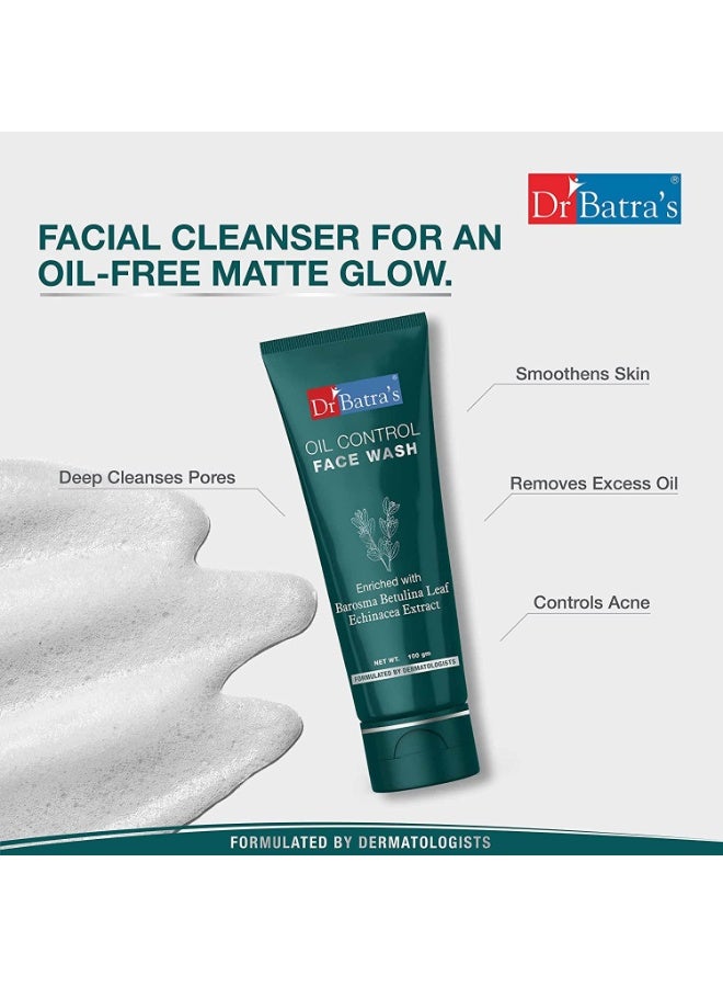 Dr Batra's Oil Control Face Wash Sulphate, Silicone & Soap Free (100g) - Image 3
