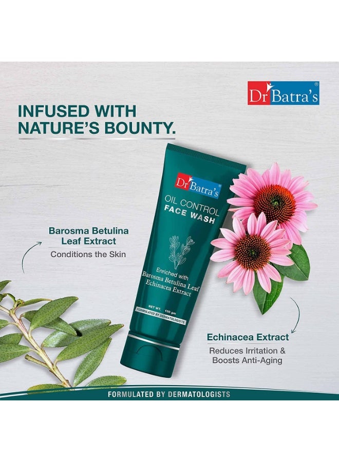 Dr Batra's Oil Control Face Wash Sulphate, Silicone & Soap Free (100g) - Image 2