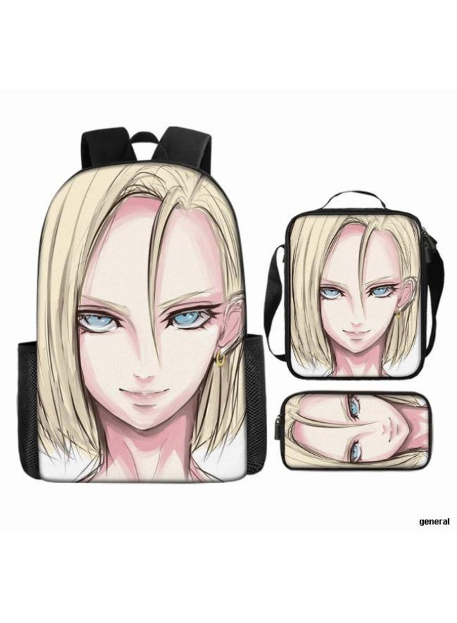 عام حقيبة ظهر مطبوعة عالمية مشتركة - مجموعة حقائب ظهر من ثلاث قطع (متوفرة للطلاب والأطفال والأصدقاء في النزهايات وتسلق الجبال وما إلى ذلك) - 96 - Image 1