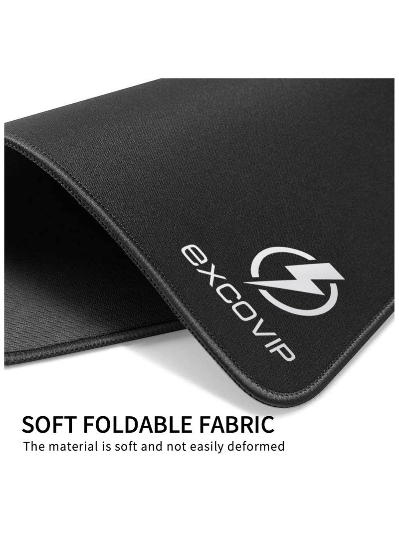 excovip - Gaming Mouse Pad Comfortable Small Mouse Pads Smooth Surface Stitched Edges Mousepad for Computer Laptop Home and Office Black 260 x 210 mm - Image 1