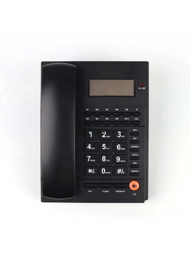 Ruay RA63 Landline Phone with Backlit Screen, Large Memory and Multiple Ringtones (Black) - Image 4