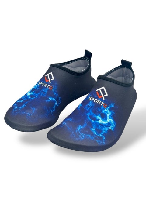 SportQ® Easy-to-Wear Beach Sandals for Kids, Men & Women Comfortable, Flexible Sole for Protection from Rocks and Hot Sand Quick-Drying Water Shoes for Swimming, Snorkeling, Surfing, Kayaking, Beach, Walking & Yoga