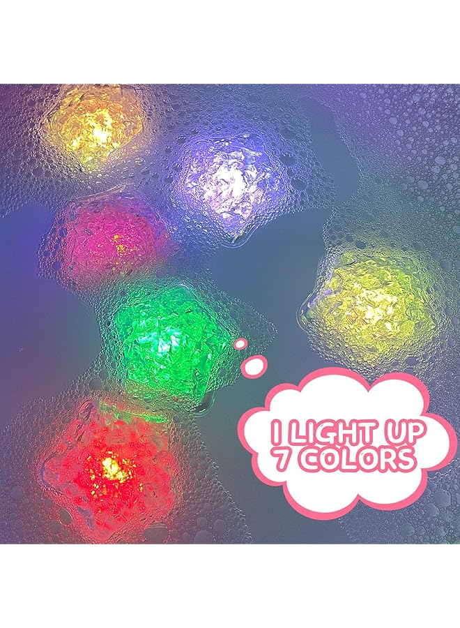 إيروريكس 12 قطعة من ألعاب حمام الأطفال على شكل نجمة متوهجة متغيرة الألوان مع ضوء LED متغير الألوان - Image 2