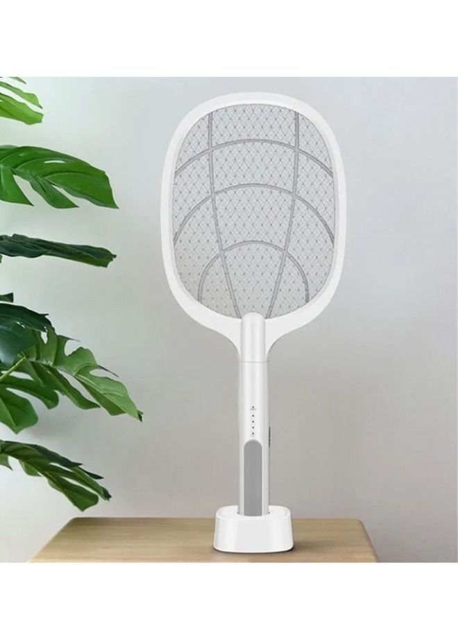 Bug Zapper, 3000 Volt Indoor & Outdoor Electric Fly Swatter, USB Rechargeable Mosquito Killer Racket (Assorted Colors) - Image 2