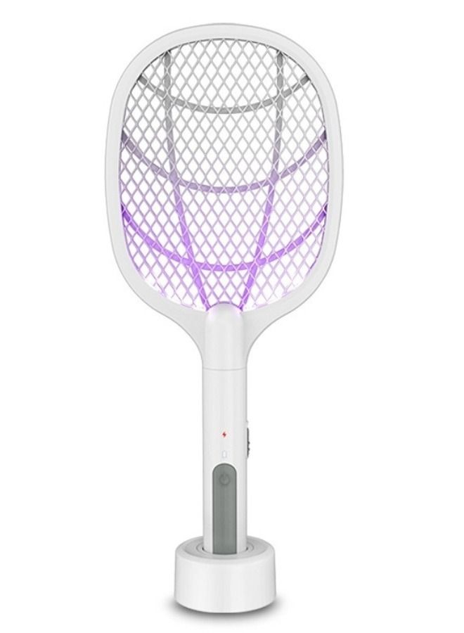 Bug Zapper, 3000 Volt Indoor & Outdoor Electric Fly Swatter, USB Rechargeable Mosquito Killer Racket (Assorted Colors) - Image 1
