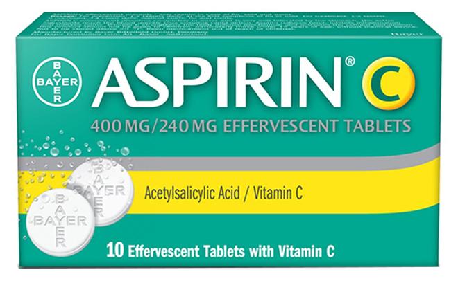 BAYER أقراص أسبرين سي الفوارة، عدد 10