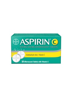 BAYER Asprin C Effervescent Tablets 10 Count 