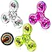 Figrol Fidget Toys 3 PackLight Up Fidget Spinner for Kids Adults Stress Relief Calm DownSensory Toys for Kids with Autism ADHD ToysWhitePinkGreen - Image 2