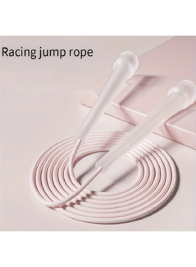 Goolsky High-Performance Racing Jump Rope with Transparent Handles, Rubber Material, Uncharged, for Exercise and Fitness -Pink - Image 1