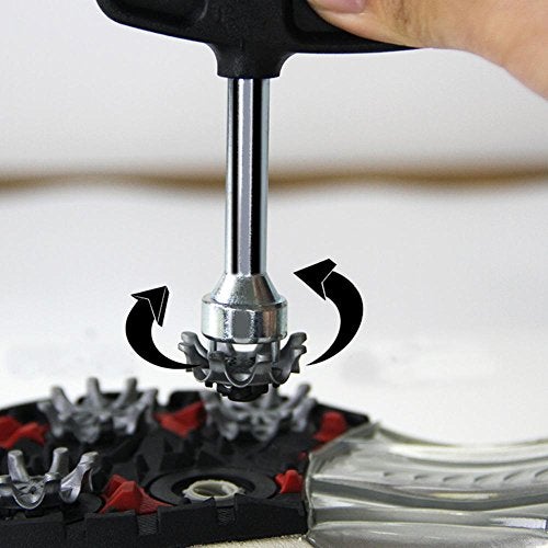 Dilwe Golf Cleat Wrench, Stainless Steel Multifunction Golf Shoes Cleat Wrench Golf Tool Accessory - Image 2