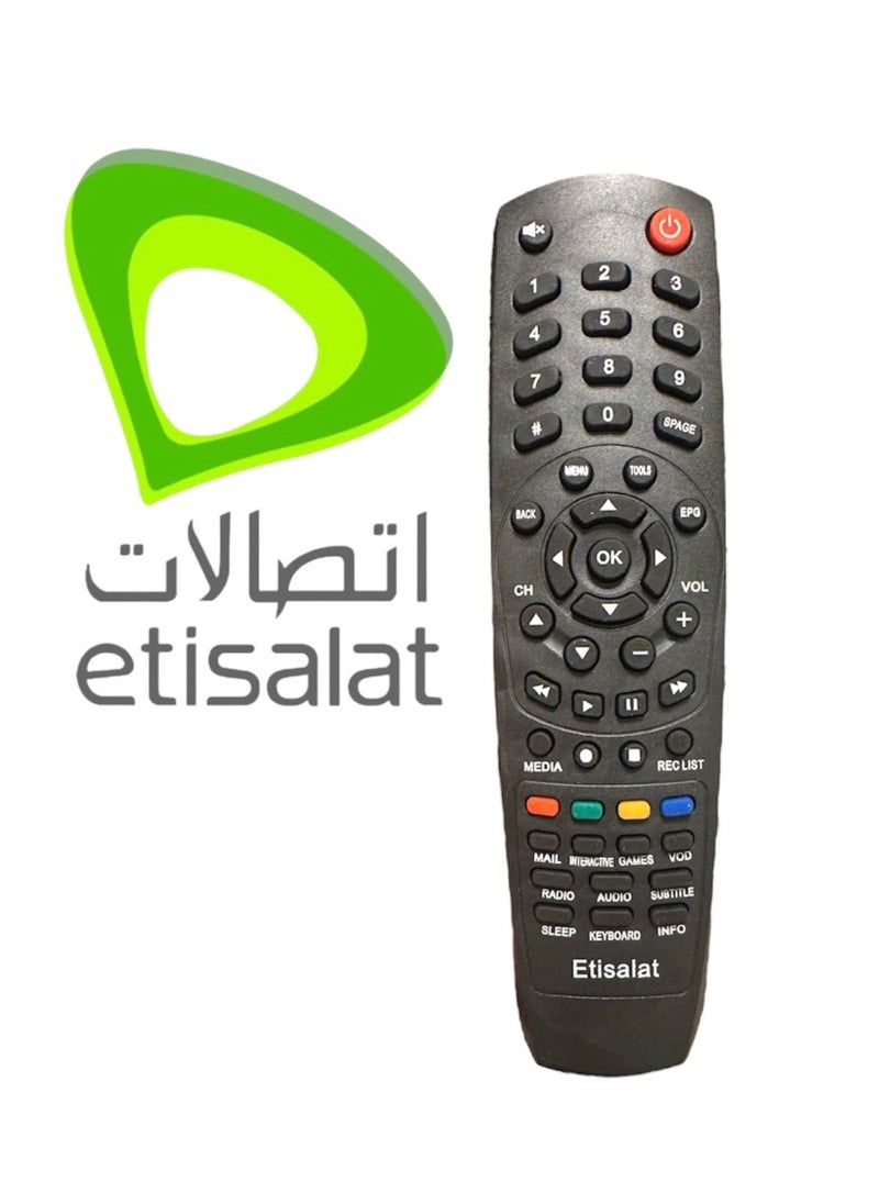 etisalat Remote Control For ETISALAT Receiver 