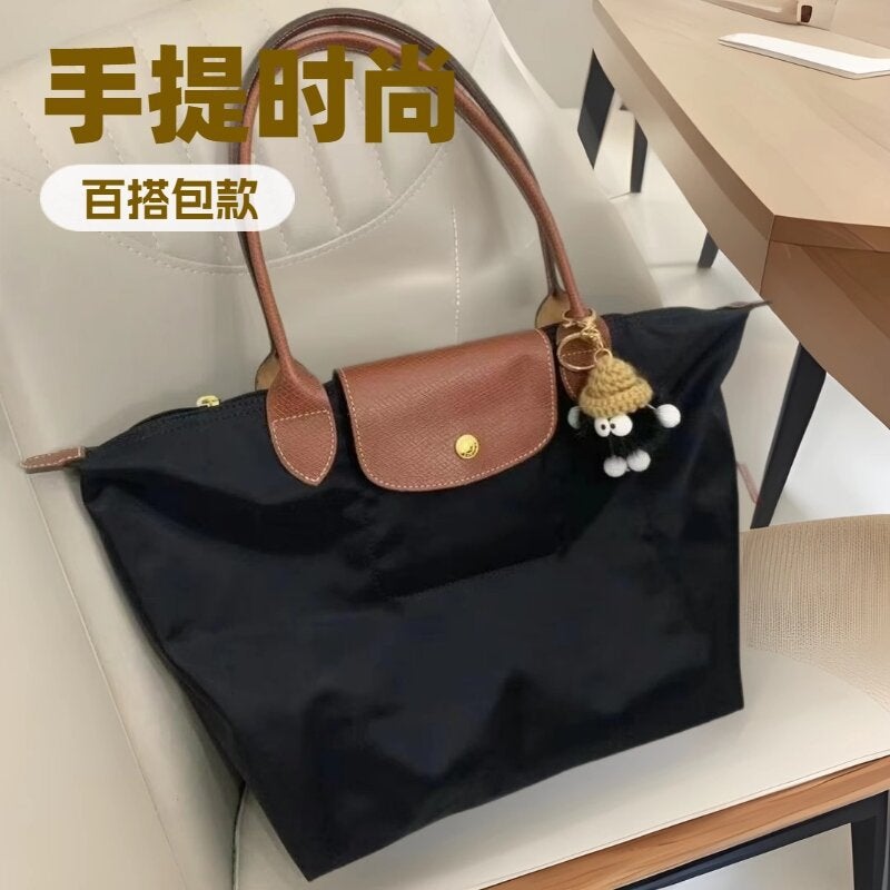 French Dragon Bag Long Handle Large Classic Women'S Handbag Fashion Joker Tote Bag Embroidered Dumpling Bag - Image 2