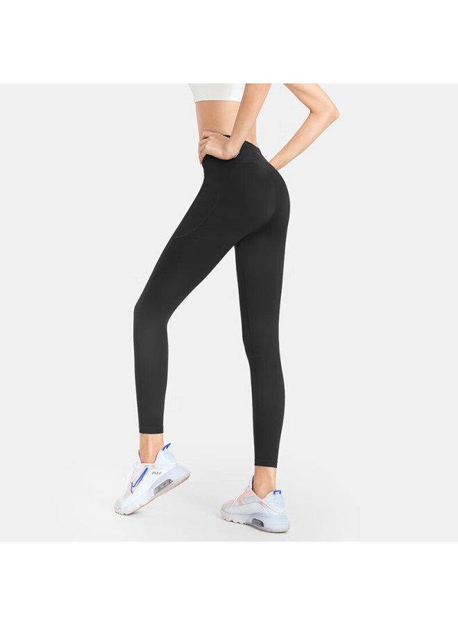 Vfu Xingqing Yoga Pants For Women, High-waisted Lifting, Running, Fitness, Sports Pants, High-elasticity, Tight-fitting Pants, Black, XL - Image 4