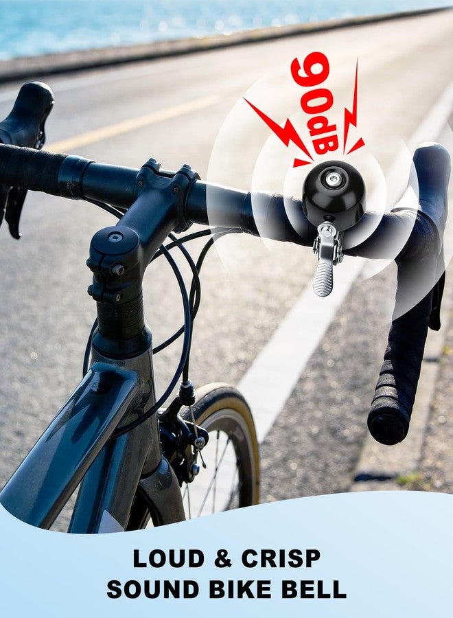 Onvian Bike Bell, 90dB Loud Crisp Bicycle Bell, Copper Alloy Waterproof Bike Horn for 22-28mm Handlebars, Easy to Install Durable Bicycle Bells for Mountain Bike, Road Bike, E-Bike, Scooter - Image 2