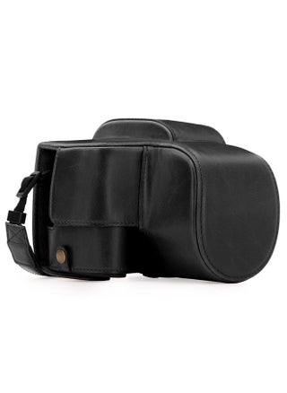 Panasonic Lumix DC-FZ80, FZ82 Ever Ready Leather Camera Case and Strap, with Battery Access - Black - MG1223 - pzsku/Z7A4CA7432BE1F3726576Z/45/_/1687467093/aa0ac286-5ac7-4a82-baac-2f4c0021df37