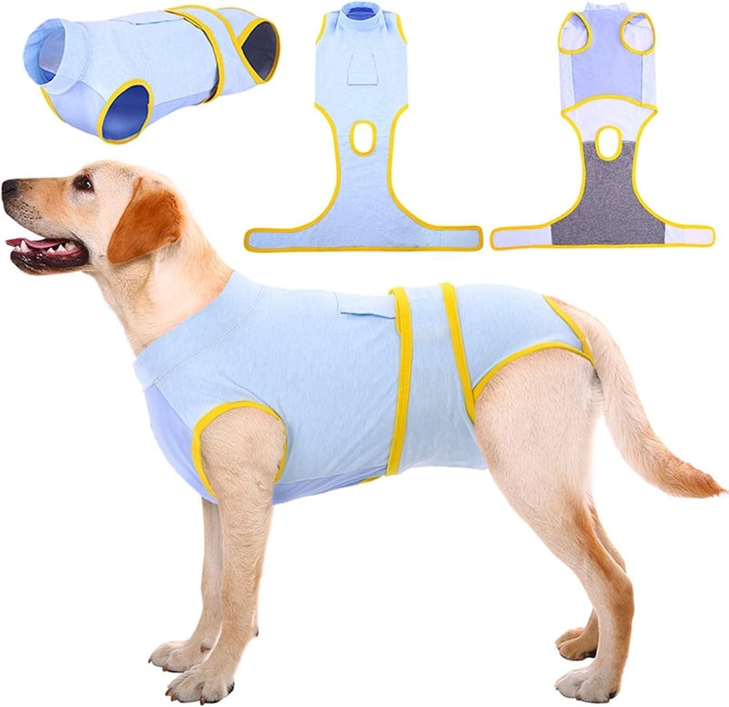 Kuoser Demand fit global economical quality Recovery Suit for Dogs Cats After Surgery, Professional Pet Recovery Shirt Dog Abdominal Wounds Bandages, Substitute E-Collar & Cone,Prevent Licking Dog Onesies Pet Surgery Recovery Suit Durable versatile substance - Image 1