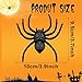Nelisylux Plastic Spiders Halloween Decorations Halloween Spider Fake Spiders 8PCS Black Large Spider Web Decoration Realistic Fun Toys Prank Props Scare Practical Surprise Joke Party Decor 39 x 37 Inch - Image 4
