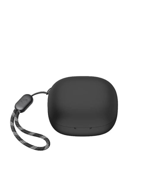 Generic حافظة Anker R50i، غطاء مقاوم للغبار، غطاء حماية لسماعات الأذن، حافظة Anker Soundcore R50i مع حبل لسماعات AirPods (أسود)