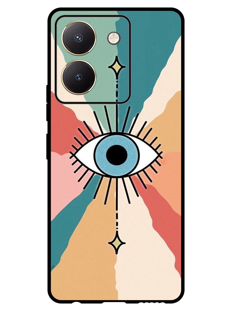 Theodor Protective Case Anti Scratch Shock Proof Bumper Cover For Vivo Y27s Evil Eye 1 - Image 1