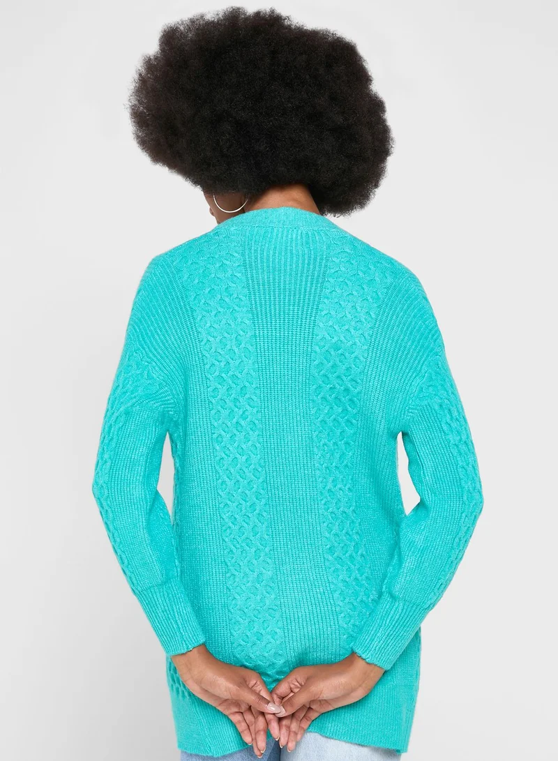 ELLA Cable Knit Cardigan