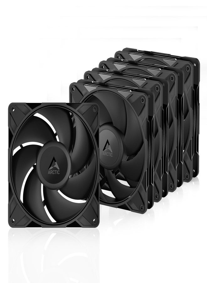 ARCTIC P14 Pro PST, 5 Pack - Powerful Premium Fan, 140 mm PWM Fan with Y-Cable Splitter, 400-2500 RPM, 0 RPM <5% PWM, Fluid Dynamic Bearing, 4-Pin - Black - Image 1