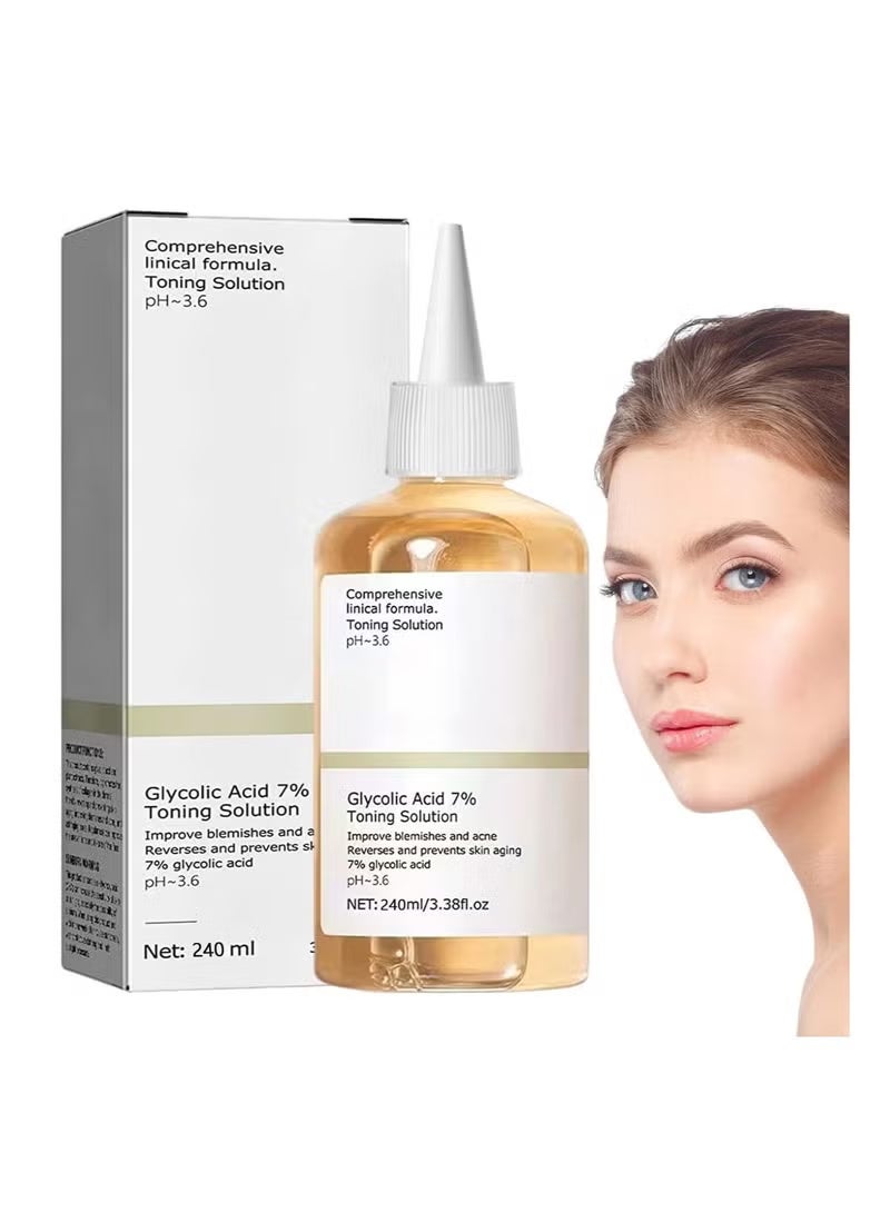 Skincare Cosmetics Glycolic Acid 7% Toning Solution 240ml - Image 1