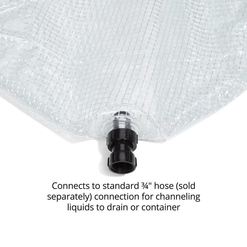 PIG Roof Leak Diverter Tarp - 2.5' x 2.5' - Clear - TLS552-CL - Image 4