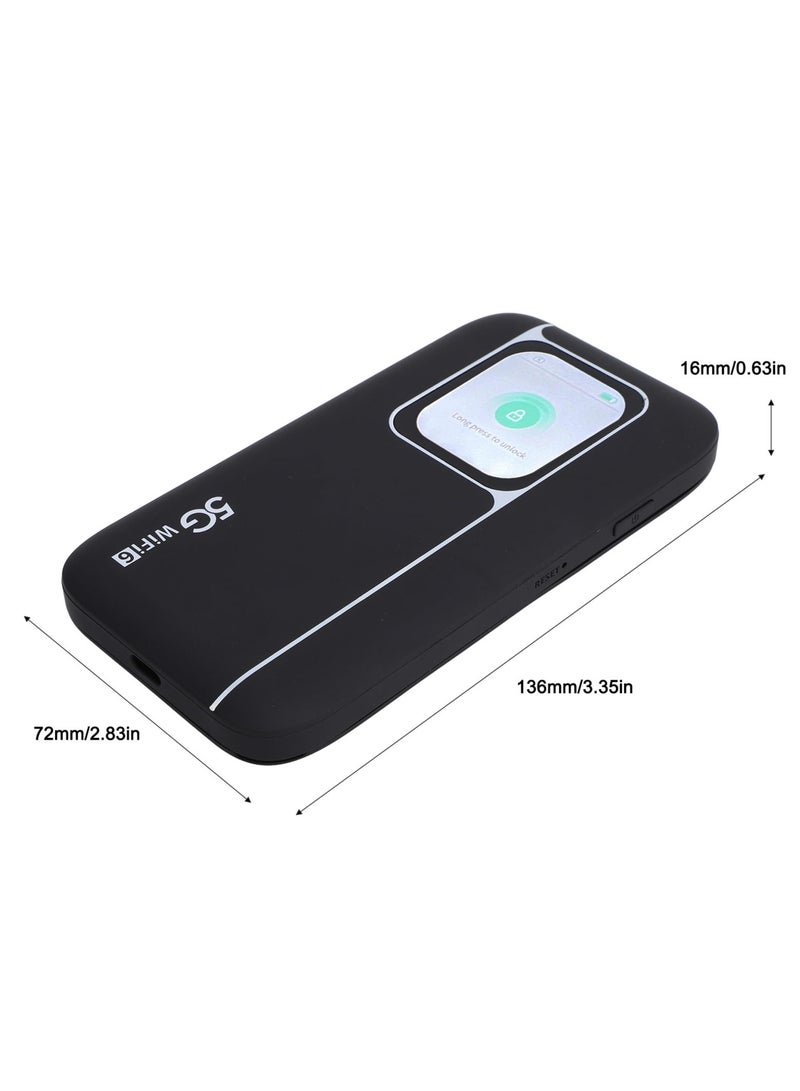 5G WiFi Mobile Hotspot High Speed Hotspot Router Connects Up to 16 Devices Portable Travel WiFi Device with 2.01 Inch Screen  - Image 5