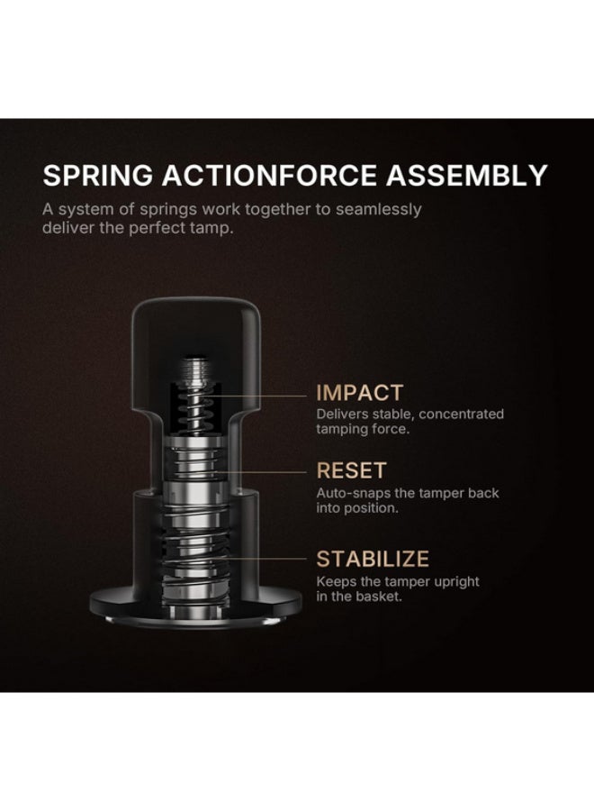 تايم مور مدك إسبرسو من TIMEMORE مقاس 58 مم - مدك يدوي من الفولاذ المقاوم للصدأ والألومنيوم مع خاصية التعليق الصوتي لصانعي القهوة، مزود بنابض يناسب حامل الفلتر مقاس 58 مم (يتضمن 4 زنبركات) - Image 3