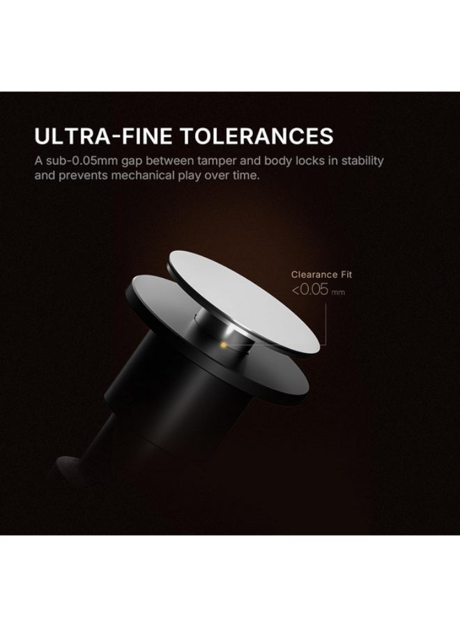 تايم مور مدك إسبرسو من TIMEMORE مقاس 58 مم - مدك يدوي من الفولاذ المقاوم للصدأ والألومنيوم مع خاصية التعليق الصوتي لصانعي القهوة، مزود بنابض يناسب حامل الفلتر مقاس 58 مم (يتضمن 4 زنبركات) - Image 4