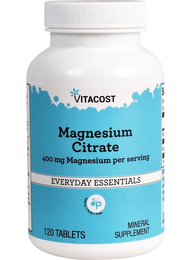 Vitacost Magnesium Citrate - 400 mg per Serving - 120 Tablets