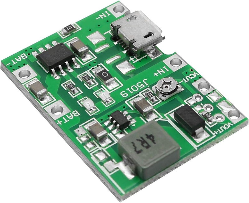 كلاراكو وحدة تصعيد الشحن والتفريغ المتكاملة من كلاركو 3.7 فولت 4.2 فولت إلى 9 فولت 5 فولت 2 أمبير، وحدة تصعيد الشحن والتفريغ المتكاملة القابلة للتعديل لبطارية الليثيوم 18650 - Image 4