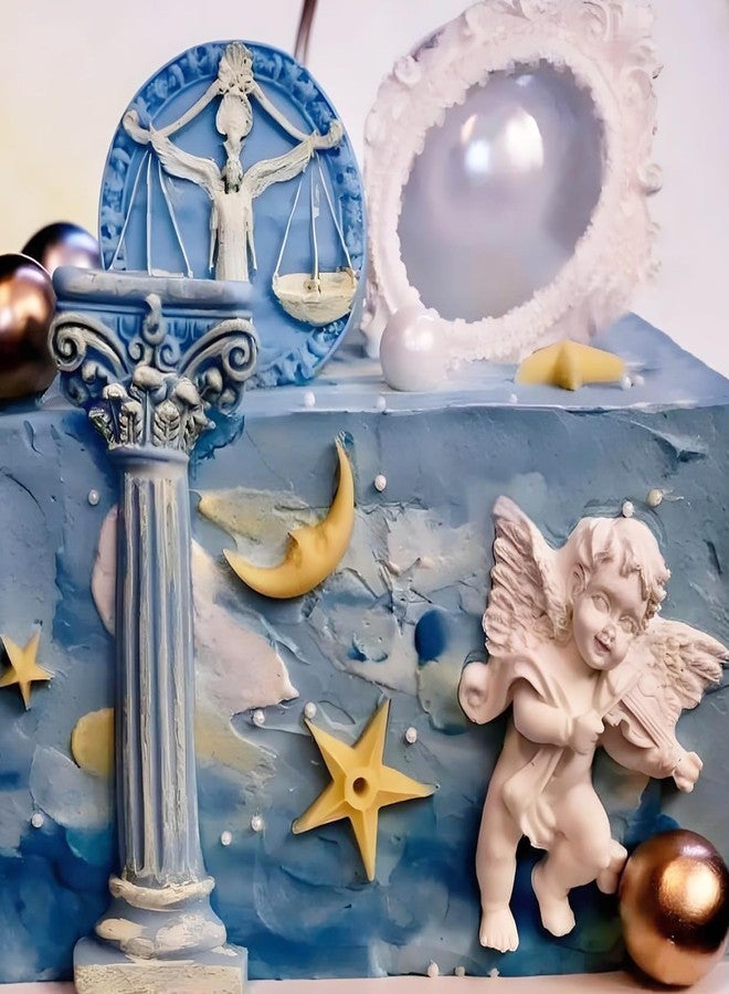 Xcake Lcook Zodiac Signs Plaster Silicone Molds, 12 Constellations Shaped Chocolate Baking Molds for Cake Decoration Candy Clay Resin DIY Craft - Image 5