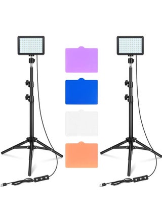 LED Video Light 11 Brightness and 4 Color Filters Dimmable Photography Continuous Table Top Lighting, Adjustable Tripod Stand, USB Portable Fill Light for Photo Studio Shooting - pzsku/Z7A4D346DFF863F9BE95AZ/45/_/1684481753/ac8a745f-019c-4004-8729-29591e7cf1e3