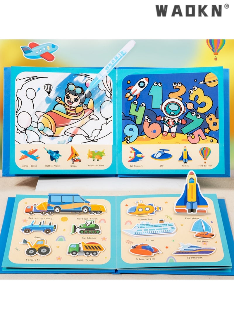 دبليو أيه أو كي أن فائدة نموذج مناسبة لأنّ أطفال ما قبل المدرسة و الأطفال في سن ما قبل المدرسة ، والتي يمكن استخدامها مرارا وتكرارا في الكتابة على الجدران كتب الأطفال موضوع النقل السحر المياه الرسم ، ألعاب تعليمية للأطفال في مرحلة الطفولة المبكرة ، التفاعلية الكتابة على الجدران وتلوين أدوات اللعب بهدوء . - Image 1