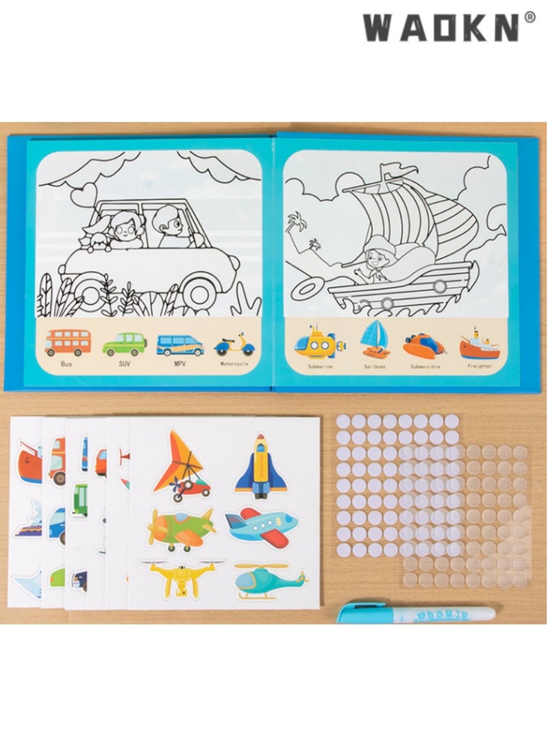 دبليو أيه أو كي أن فائدة نموذج مناسبة لأنّ أطفال ما قبل المدرسة و الأطفال في سن ما قبل المدرسة ، والتي يمكن استخدامها مرارا وتكرارا في الكتابة على الجدران كتب الأطفال موضوع النقل السحر المياه الرسم ، ألعاب تعليمية للأطفال في مرحلة الطفولة المبكرة ، التفاعلية الكتابة على الجدران وتلوين أدوات اللعب بهدوء . - Image 5