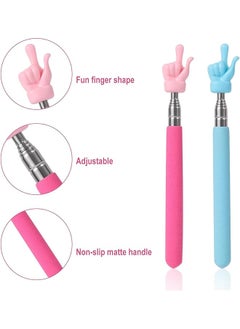 erorex Telescopic Teachers Pointer 4Pcs Extendable Hand Pointer Finger Pointer Stick Pointer Stick Presenter Whiteboard Pointer For Elementary School Kindergarten Teacher Classroom Supplies  - Image 4