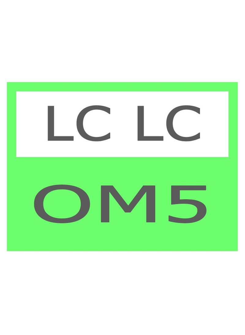 Fiber Patch Cable LC UPC/LC UPC Dual LSZH 2.0MM OM5 1M
