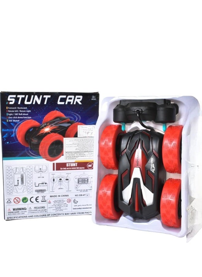 Toy Box RC Cars Stunt Car Remote Control Double Sided Rotation 360° Flips Toy Car For Kids 