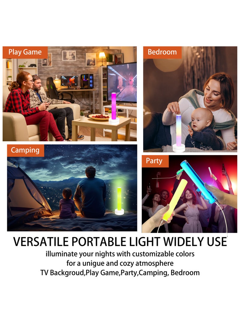 شريط إضاءة RGB، شريط إضاءة LED ذكي للغرفة، إضاءة ليلية قابلة للتوصيل بالمدخل، ديناميكيات ألوان متعددة، إضاءة مزاجية، وضع مزامنة الموسيقى. مناسب لألعاب الرياضات الإلكترونية، المسارح المنزلية، الحفلات، إضاءة ليلية للغرفة، إضاءة أجواء موسيقية.  - Image 4