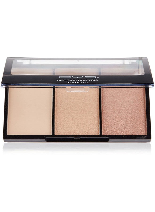 BYS Highlighting Trio Palette Illuminate 1 Matte And 2 Shimmering Shades Makeup Palette - Image 1