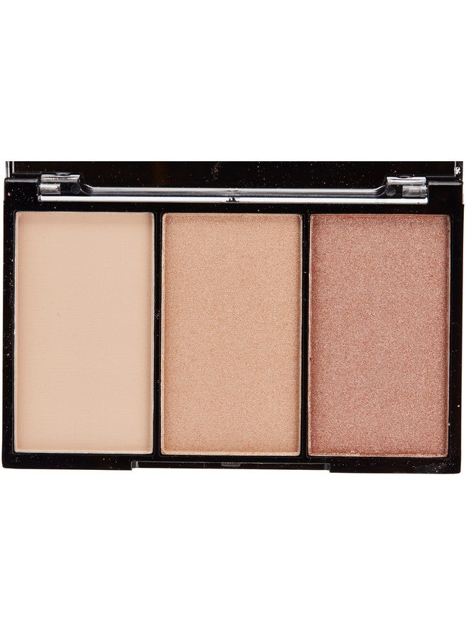 BYS Highlighting Trio Palette Illuminate 1 Matte And 2 Shimmering Shades Makeup Palette - Image 4