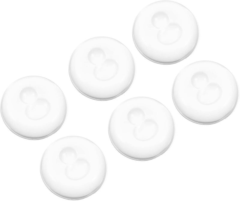 كلاراكو مصدات أبواب Klarako، 6 قطع، مقبض باب، سدادة مقبض الباب، مقبض باب من السيليكون، درع جداري، مقبض باب، مقابض خزائن الحائط، درع جداري لمقبض الباب، جل السيليكا بدون أثر، ملصقات كتم الصوت - Image 1